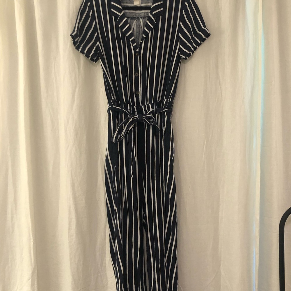 Striped jumpsuit
